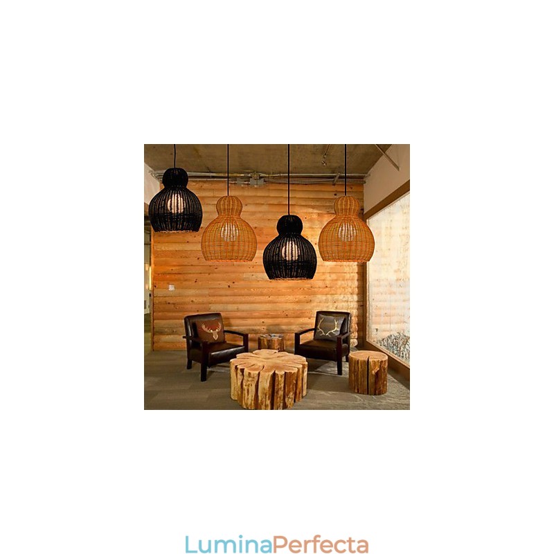 Candelabru din Rattan Hyacinth