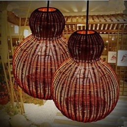 Candelabru din Rattan Hyacinth