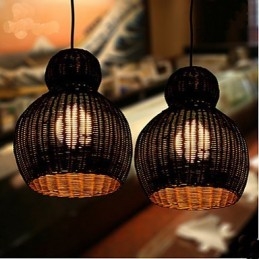 Candelabru din Rattan Hyacinth