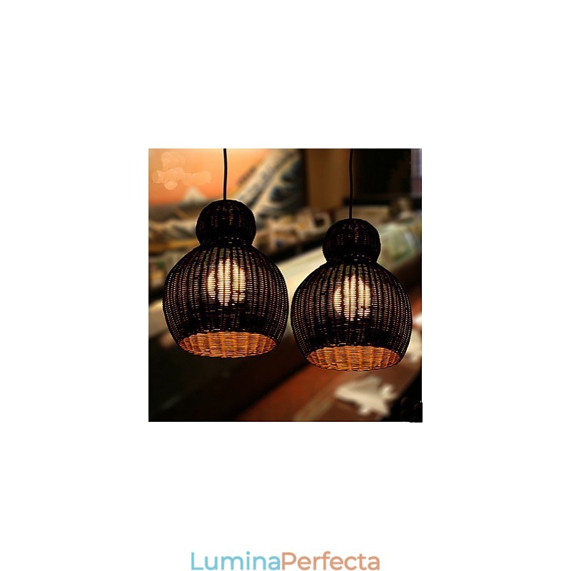 Candelabru din Rattan Hyacinth