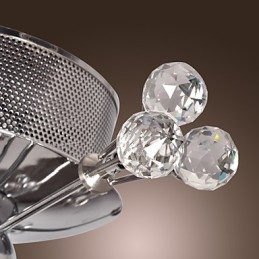 Montaj încastrat din metal cromat din cristal modern contemporan