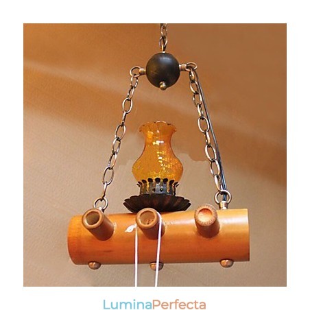 American Country Antique Bamboo Candelabru cu un singur cap American Country Antique Bamboo Candelabru cu un singur cap