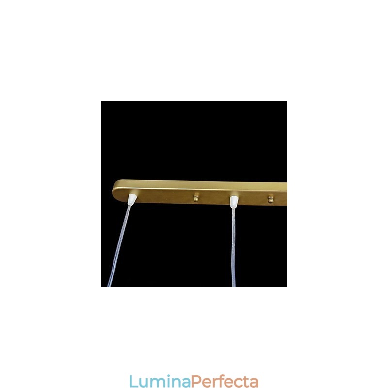 Pandantiv Bronz Trei Lumini Model Sticlă Abajur European Retro Classic