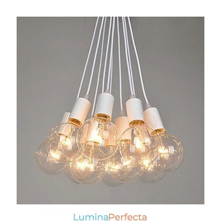 Candelabru din metal cu pictură de țară Candelabru din metal cu pictură de țară
