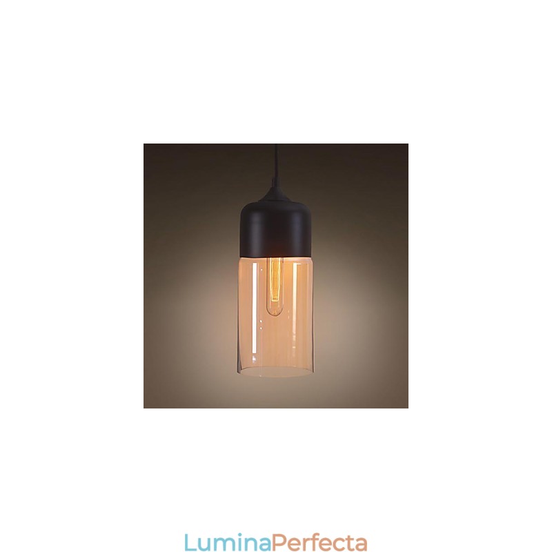 WestMenLights Abajur elegant pentru sticlă Lampă de tavan din sticlă Lampă cu pandantiv Edison Bec Home