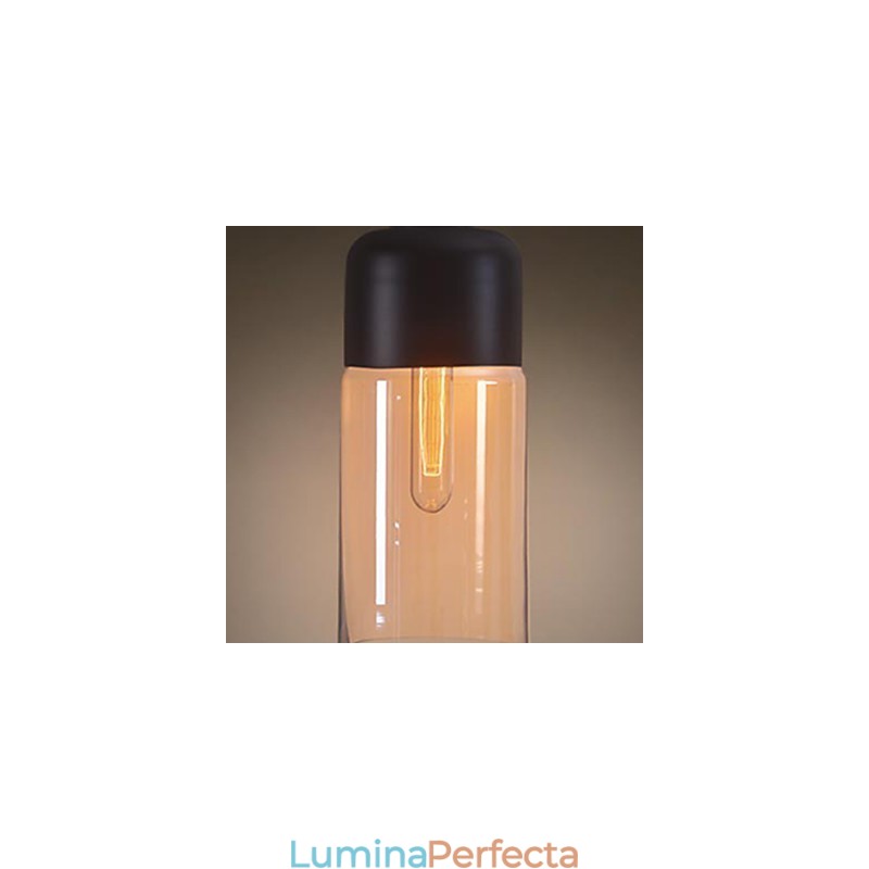WestMenLights Abajur elegant pentru sticlă Lampă de tavan din sticlă Lampă cu pandantiv Edison Bec Home