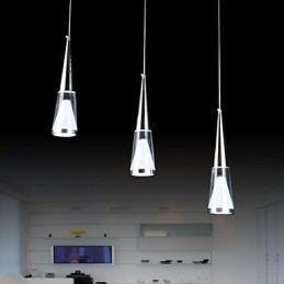 Lampă suspendată cu 3 lumini, metal modern contemporan