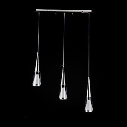 Lampă suspendată cu 3 lumini, metal modern contemporan