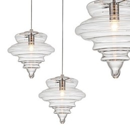 Lampă suspendată 1 lumină Modern Simplicity Sticlă transparentă incoloră