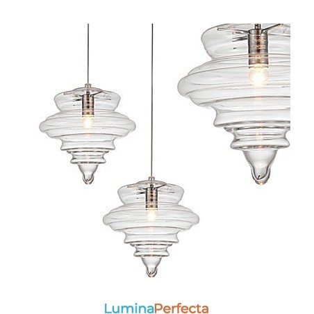 Lampă suspendată 1 lumină Modern Simplicity Sticlă transparentă incoloră Lampă suspendată 1 lumină Modern Simplicity Sticlă transparentă incoloră
