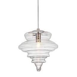 Lampă suspendată 1 lumină Modern Simplicity Sticlă transparentă incoloră
