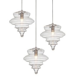Lampă suspendată 1 lumină Modern Simplicity Sticlă transparentă incoloră