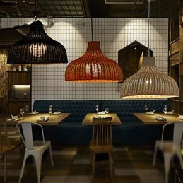 To Ri Candelabru creativ, simplu, cu un singur cap, din bambus