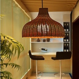 To Ri Candelabru creativ, simplu, cu un singur cap, din bambus