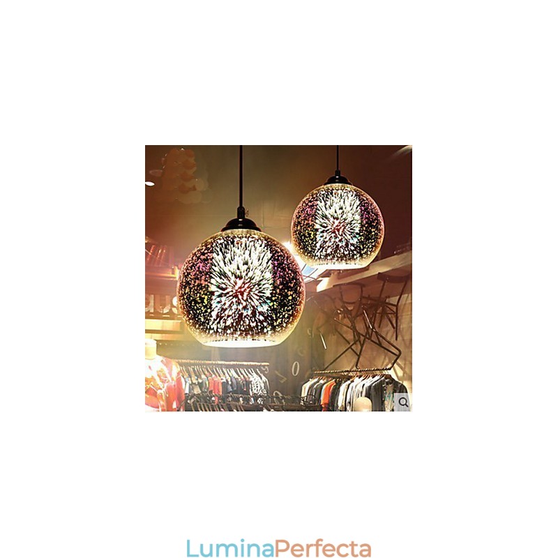 Masă simplă pandantiv creativ din sticlă 3D