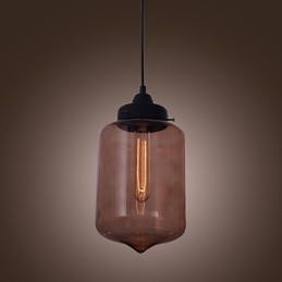 Lampă suspendată modernă din sticlă de 70 W cu design transparent pentru sticlă
