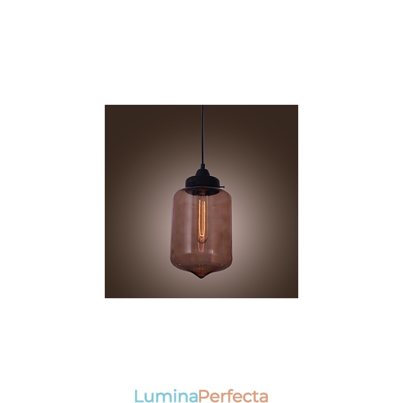 Lampă suspendată modernă din sticlă de 70 W cu design transparent pentru sticlă
