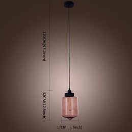 Lampă suspendată modernă din sticlă de 70 W cu design transparent pentru sticlă