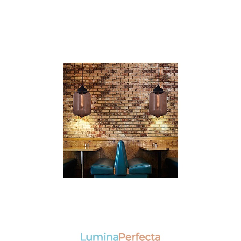 Lampă suspendată modernă din sticlă de 70 W cu design transparent pentru sticlă