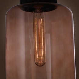 Lampă suspendată modernă din sticlă de 70 W cu design transparent pentru sticlă
