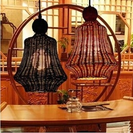 Candelabru din Rattan Hyacinth