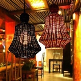 Candelabru din Rattan Hyacinth