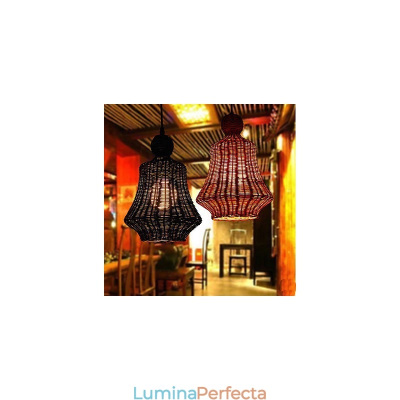 Candelabru din Rattan Hyacinth