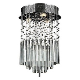 Montaj încastrat din metal galvanizat din cristal modern și contemporan