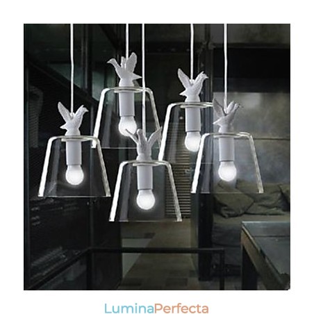 Un singur cap rătuci păsări candelabru din sticlă candelabru pentru mese Un singur cap rătuci păsări candelabru din sticlă candelabru pentru mese