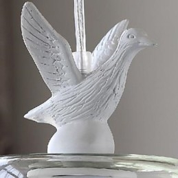 Un singur cap rătuci păsări candelabru din sticlă candelabru pentru mese