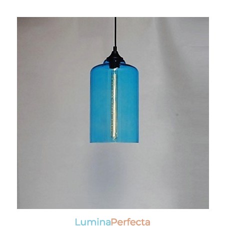 Pandantiv cu design sticle 1 lumină Pictură concisă din fier Pandantiv cu design sticle 1 lumină Pictură concisă din fier
