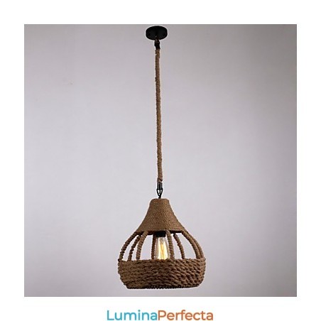 Lampă suspendată Rope 1 Lumină Country Lampă suspendată Rope 1 Lumină Country
