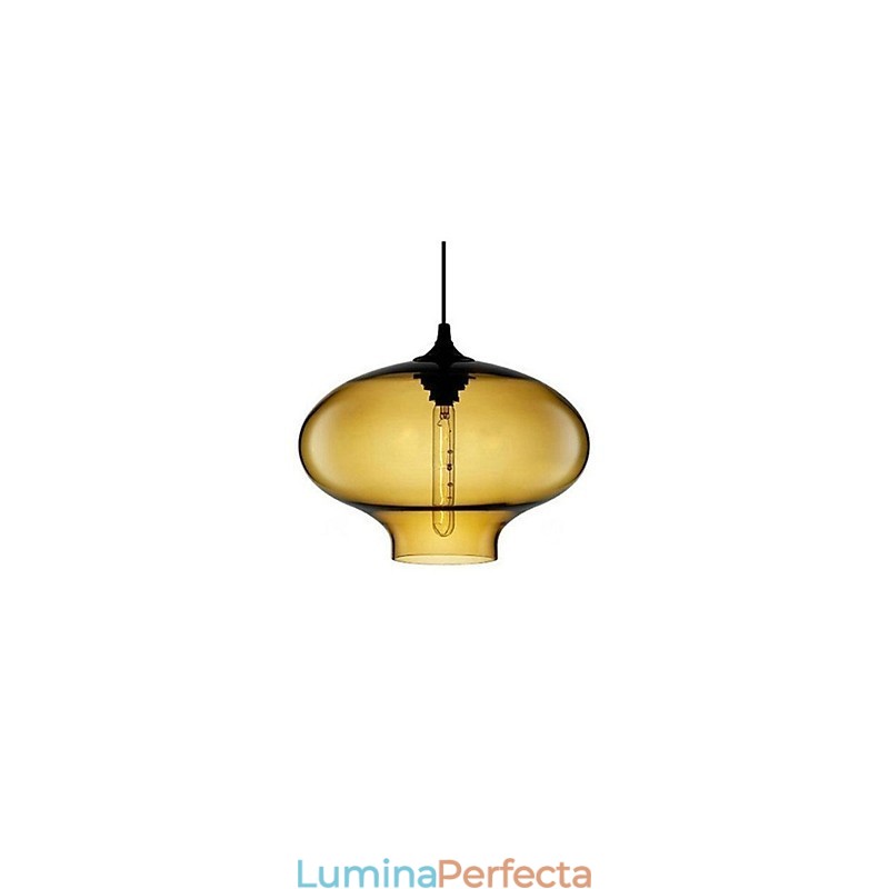 Pandantiv Bubble Design Pictură minimalistă din fier cu 1 lumină
