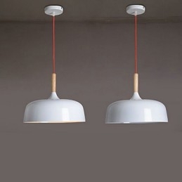Lampă suspendată din metal cu pictură rurală