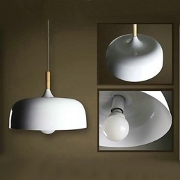 Lampă suspendată din metal cu pictură rurală