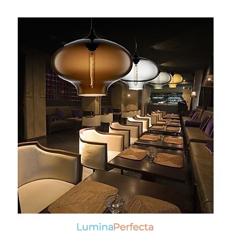 Lampă cu pandantiv din sticlă, retro, creativă, cafenea în bolul cu peștișor Lampă cu pandantiv din sticlă, retro, creativă, cafenea în bolul cu peștișor