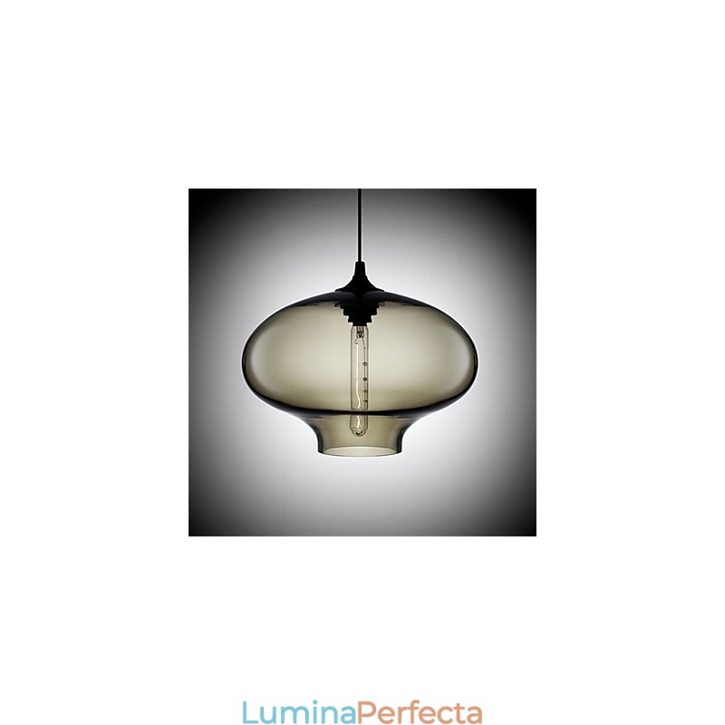 Lampă cu pandantiv din sticlă, retro, creativă, cafenea în bolul cu peștișor