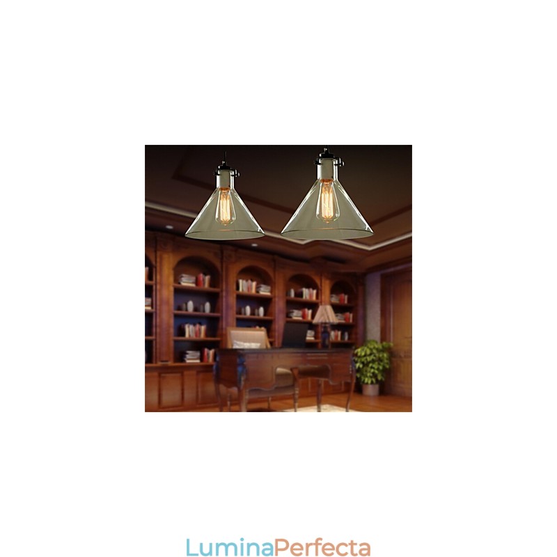 Stil american Retro Creativ Lampă din sticlă cu un singur cap Nordic Cafe