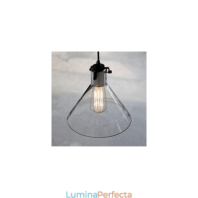 Stil american Retro Creativ Lampă din sticlă cu un singur cap Nordic Cafe