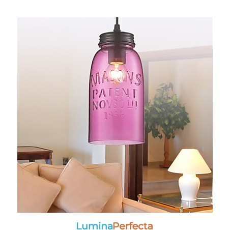 Lampă suspendată modernă din sticlă cu 1 lumină, cu design transparent cu bule Lampă suspendată modernă din sticlă cu 1 lumină, cu design transparent cu bule