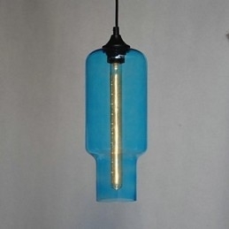 Lampă suspendată modernă din sticlă cu design maro Bubble