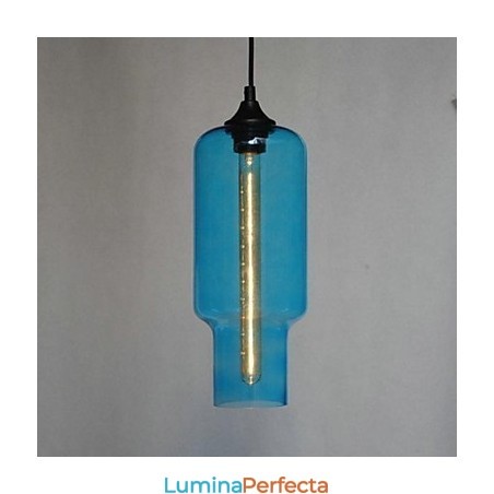 Lampă suspendată modernă din sticlă cu design maro Bubble Lampă suspendată modernă din sticlă cu design maro Bubble