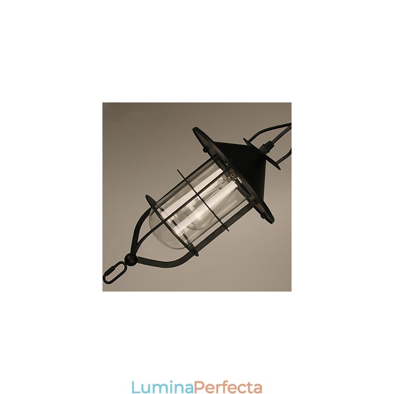 Lampă suspendată din metal cu pictură în stil retro