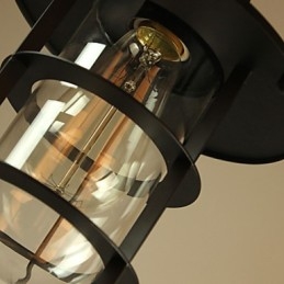 Lampă suspendată din metal cu pictură în stil retro