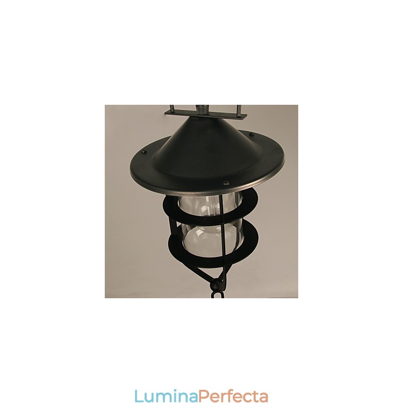 Lampă suspendată din metal cu pictură în stil retro