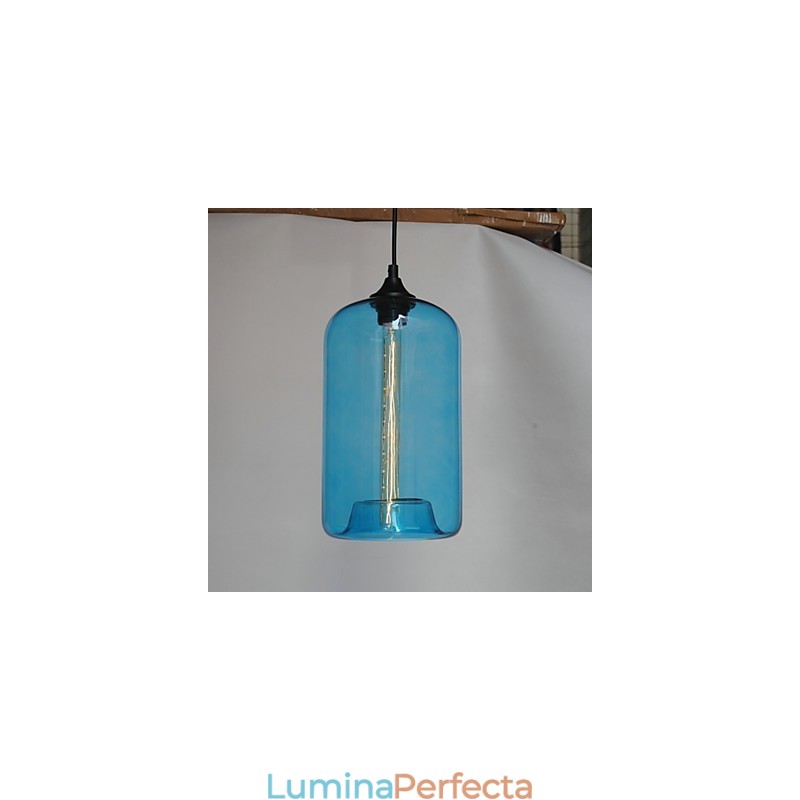 Pandantiv cu design sticle, 1 lumină, pictură minimalistă din fier