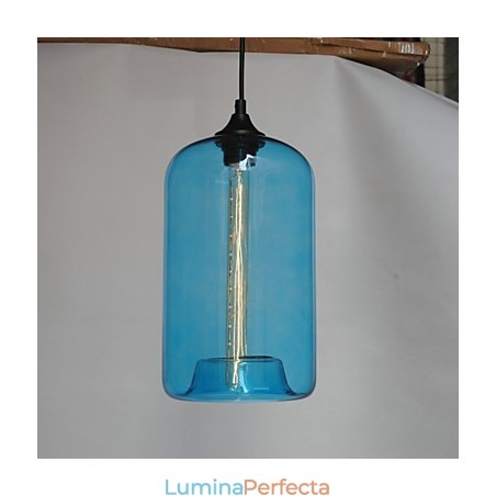 Pandantiv cu design sticle, 1 lumină, pictură minimalistă din fier Pandantiv cu design sticle, 1 lumină, pictură minimalistă din fier