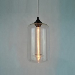 Pandantiv cu design sticle, 1 lumină, pictură minimalistă din fier