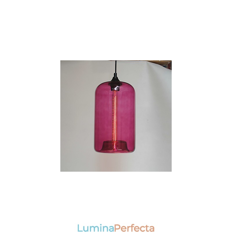Pandantiv cu design sticle, 1 lumină, pictură minimalistă din fier