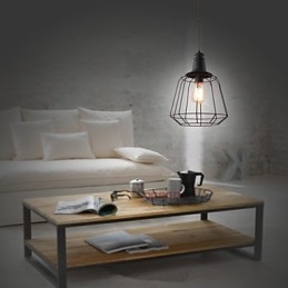 Rustic Lodge Retro Country Mini Stil Pictură Metal Pendant Lampă Garaj